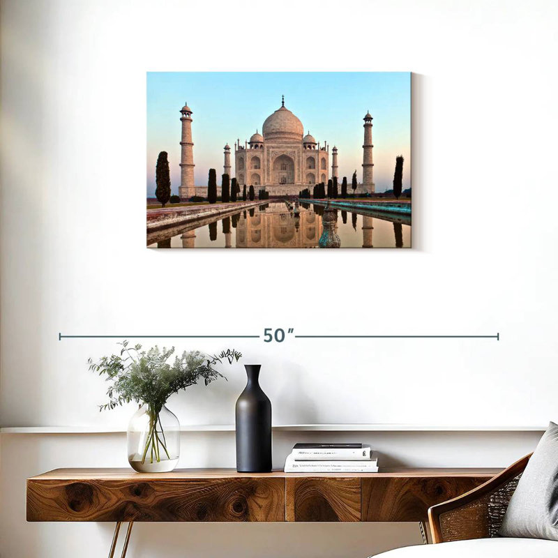 Ravi Taj Mahal au coucher du soleil, H 20 po x l 30 po