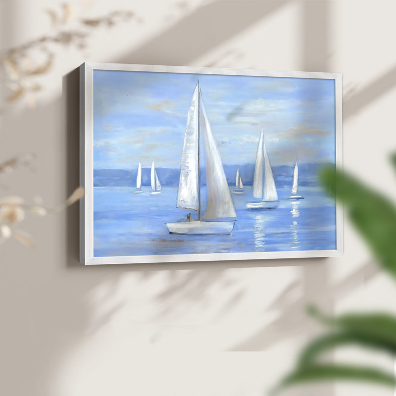 Nautical Series-XXVII - Reproduction encadrée - Restickable, H 11 po x l 14 po, Blanc