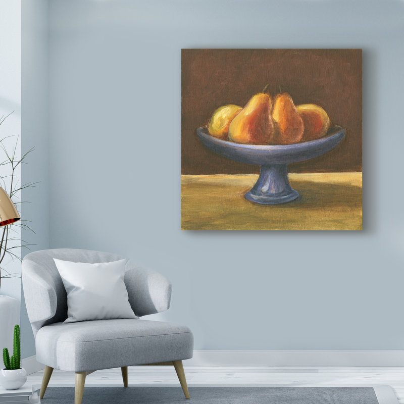 « rustique fruit bol iv », reproduction de peinture à l’acrylique sur toile tendue, H 14 po x l 14 po x P 2 po