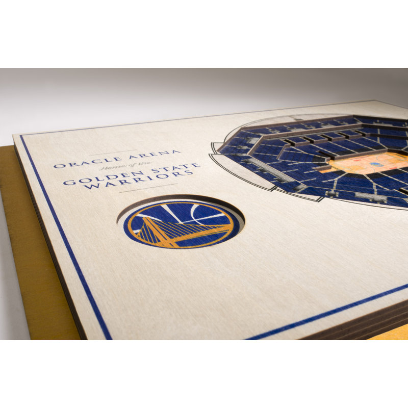 Art mural stadiumviews 3d à 5 couches nba, Golden State Warriors