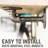 Hibbell 2 Piece Solid Wood Industrial Pipe Shelves-1544023061