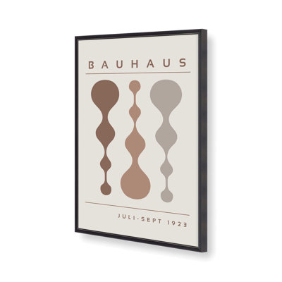 Brown Retro Bauhaus Poster I Print