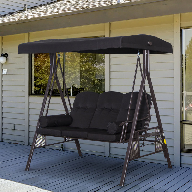 Swing Seat with Stand, Dark Grey