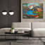 «Epic Graffiti», «pittoresque camping» par John Zaccheo, art mural sur toile, 54 po x 40 po
