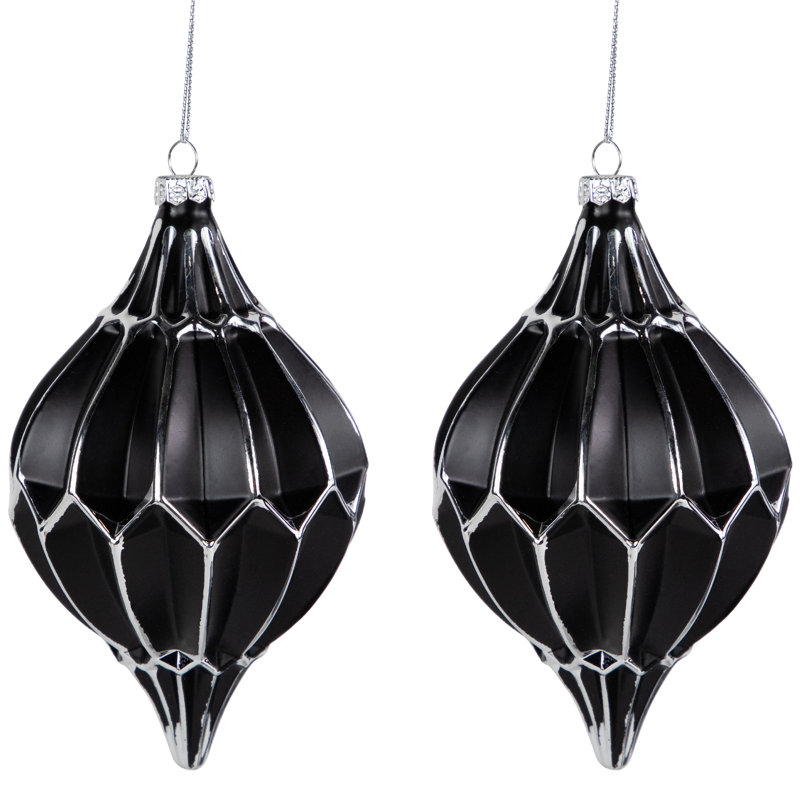 5'' Trellis Glass Finial Ornament
