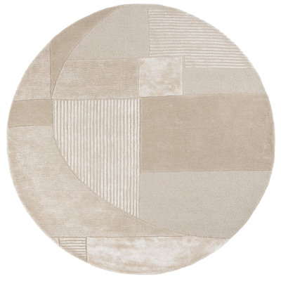Fifth Avenue Hand Tufted Viscose,Wool, Cotton Geometric Indoor Rug