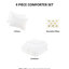 Édredon 4 pièces pour grand / double cœur en métal, 2 taies décoratives, 1 coussin, ULM ultra doux et lavable à la machine