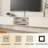 Led Floating Tv Stand,large Entertainment Stand For Tv Up To 80 Inch,tv Cabinet With Storage Shelves,sturdy Tv Console For Living Room, Bedroom-105552295