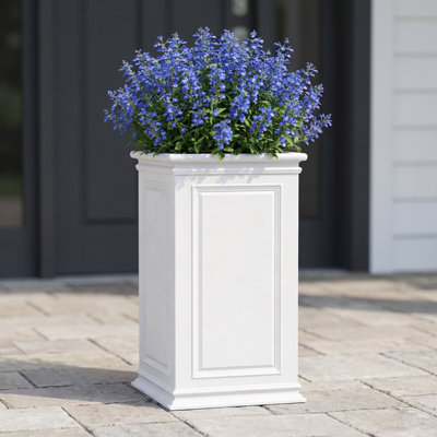 Strafford Tall Cube Self Watering Polyethylene Pot Planter