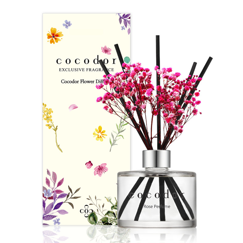 Diffuseur de parfum Cocodor 200 ml (6,7 oz) / rose [Ensemble de 15], Parfum de rose