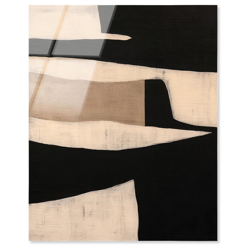 Art abstrait en verre Madam, H 36 po x l 30 po