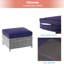 2 repose-pieds en rotin de patio 2 pièces, repose-pieds en osier d'extérieur avec coussin amovible et structure en acier-98468566