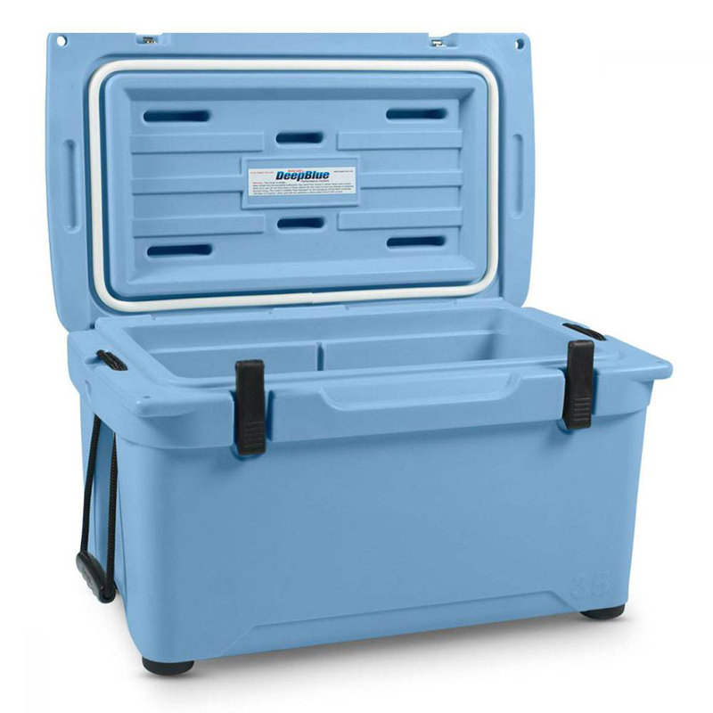 Refroidisseur de coffre à glace moulé à haute performance roto 35 qt, Bleu arctique