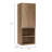 Kingston Rectangle 2-Shelf Medicine Cabinet  Light Oak-1670466229-1670466228