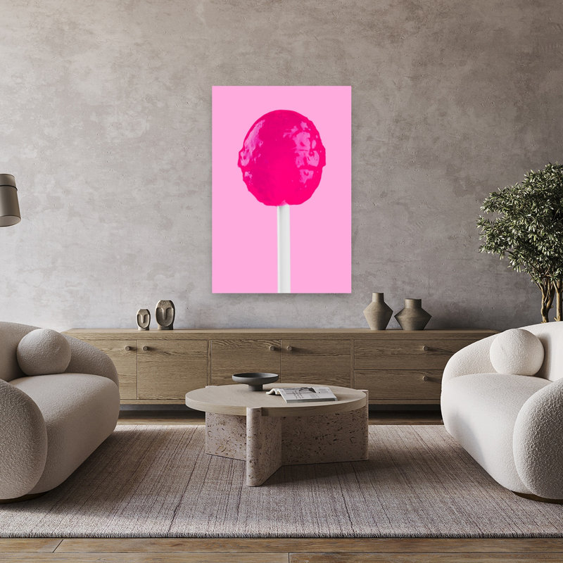 Sweet Sweet Lollipop Retro Vibrant Contemporary, impression murale, 48" H x 32" W
