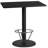 Basnight Rectangular Laminate Table Top with Round Bar Height Table Base and Foot Ring-1068121043-996241398