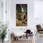 Ancienne impression sur toile Bouddha en pierre-707382223