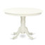 L'ensemble de mobilier de salle à manger 3 pièces comprend une table ronde avec piédestal et 2 chaises en bois, noir et cerise-1228959443-1228959442-1275752887