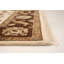 Tapis zone en laine beige/brune 6 pi x 9 pi à la main one-of-kind noué la 2010 aubousson Izmir