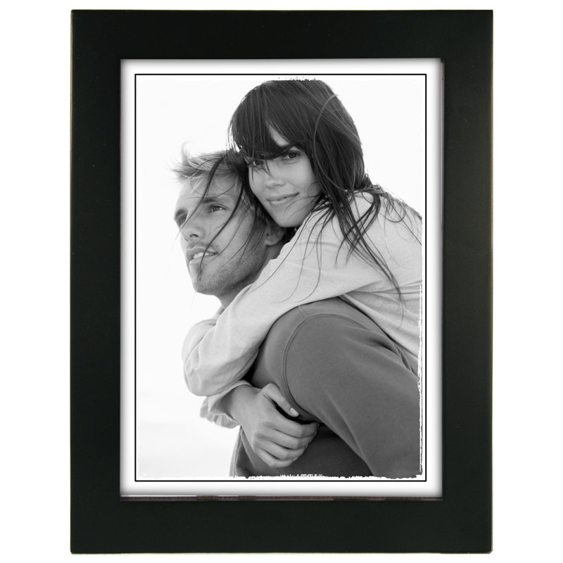 Cadre photo simple Ben Mat, Noir, 6 po x 8 po