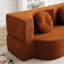 Lit d'appoint pliant orange de 21 pouces, pour invités, bureau à domicile, appartement, aucun assemblage requis, matelas en mousse, salon.