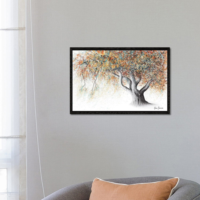 Rusty Autumn Tree by Ashvin Harrison - Wrapped Canvas Print, Black Framed, 66.04 cm H x 45.72 cm W