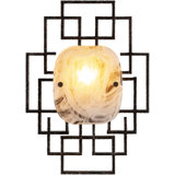 1 - Light Black, Rust Flush Mount
