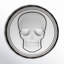 Ensemble de sous-verres empilables Skull