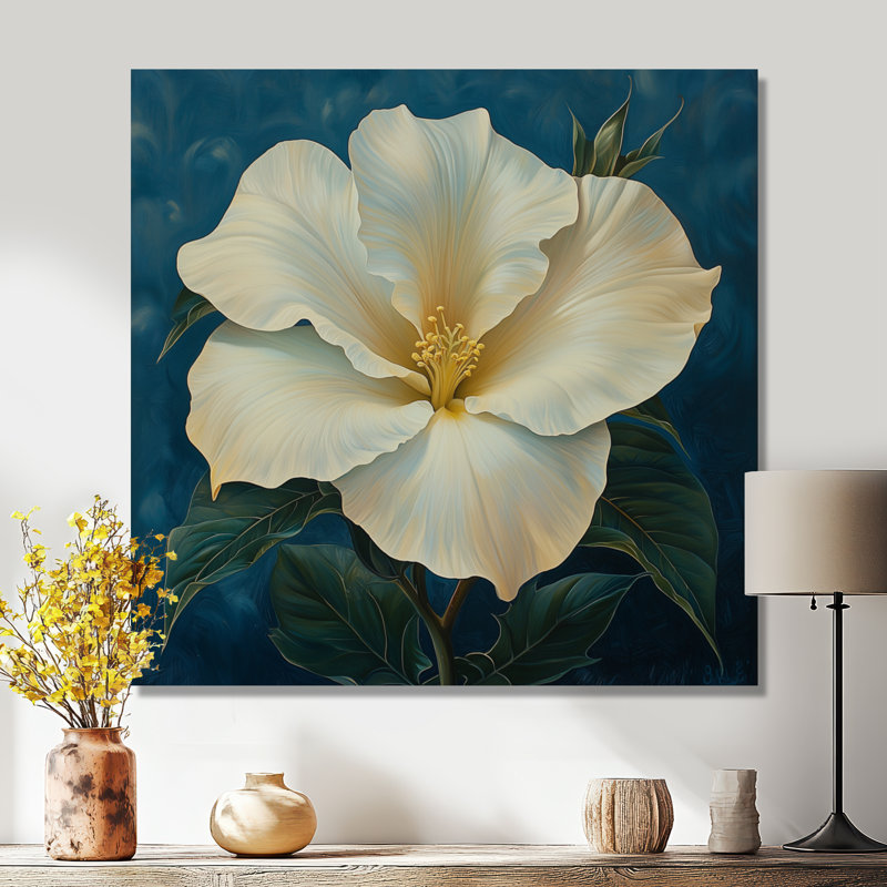 Pivoine hivernale en pleine floraison - art mural pivoine, H 36 po x l 36 po, Toile tendue, Ne s’applique pas