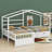Bladric Twin Size House Platform Bed with Three Storage Drawers-91903842
