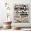 «Laundry Rules», impression sur toile tendue-1806159581