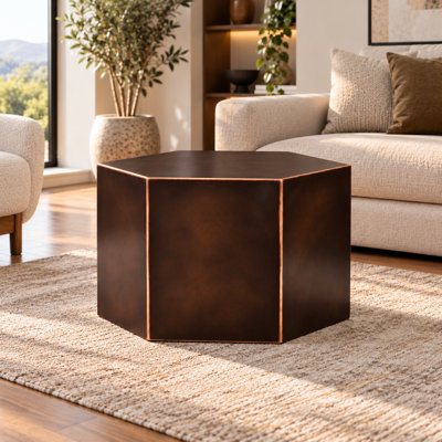 Table basse géométrique en métal