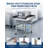Mobile Stainless Steel Prep Table with Splash Guard & Undershelf, Heavy Duty Commercial Kitchen Cart-122588653