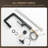 Modern Matte Black Single Handle Kitchen Faucet with Pull Out Sprayer and LED Temperature Display-99113324