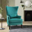 Fauteuil à oreilles en polyester 34 po Rheit-1474438895