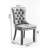 Modern Wing Back Velvet Dining Chairs, Of 2, Gray, Legs, Foam Filler, Constructed With Rubberwood Chair , Gray Velvet, Shape, Filled,-773786301-773786298