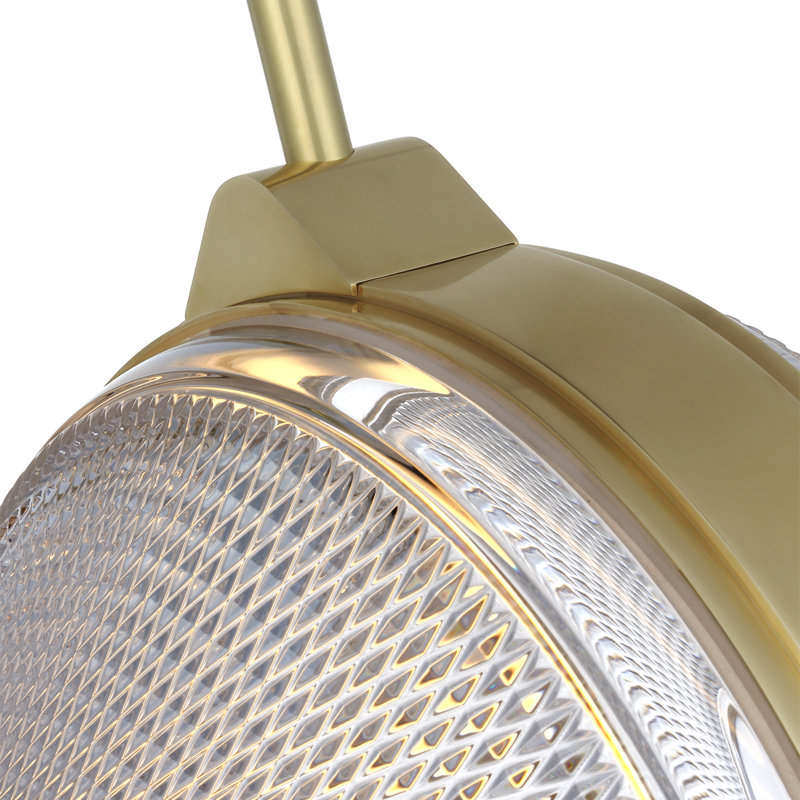 Copper Coast 1 - Light LED Pendant, Natural Brass