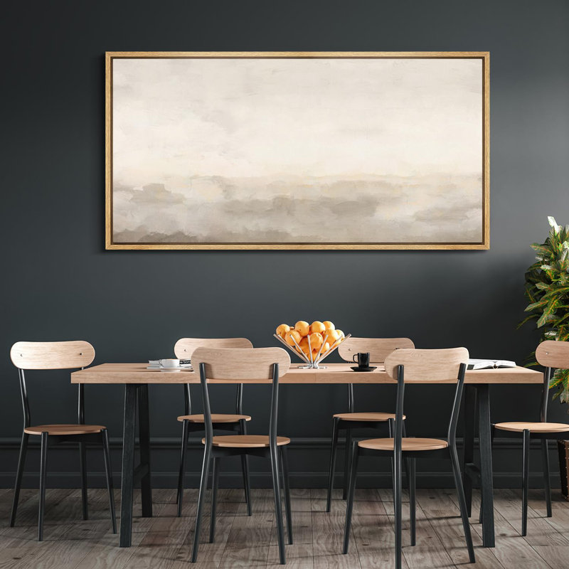 Minimal Landscape Muted Abstract Minimalist Neutral Décor Extra Large Framed Canvas Print Wall Art