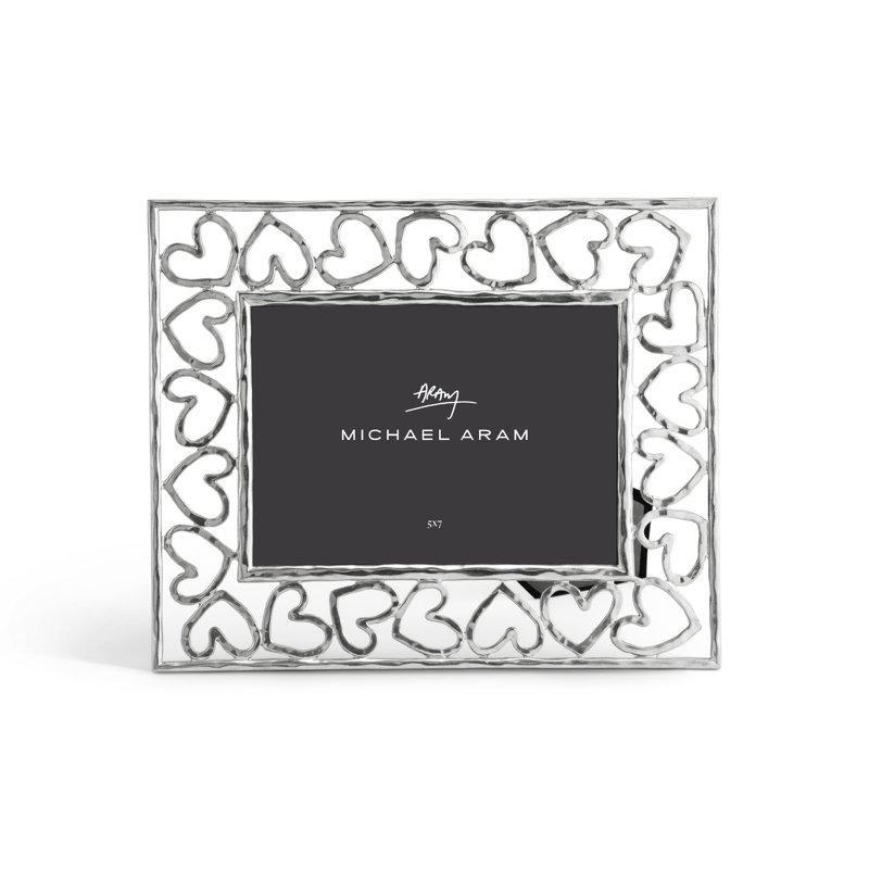 Heart Frame, Silver, 5" x 7"
