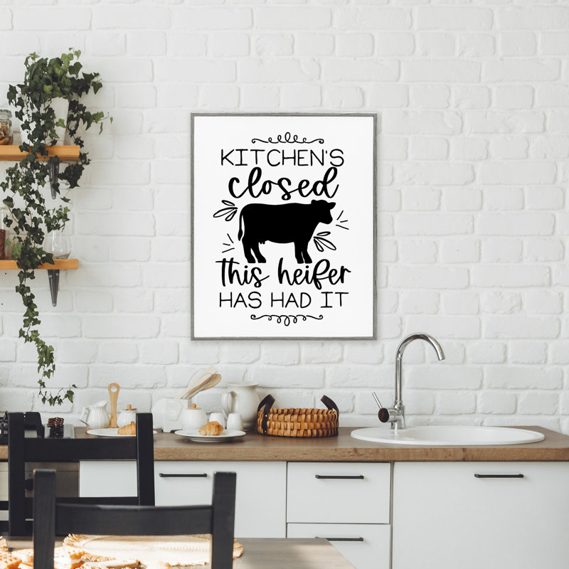 Giclée encadrée Kitchen Kitchen, Estampe numérique Farmhouse, H 30 po x l 24 po