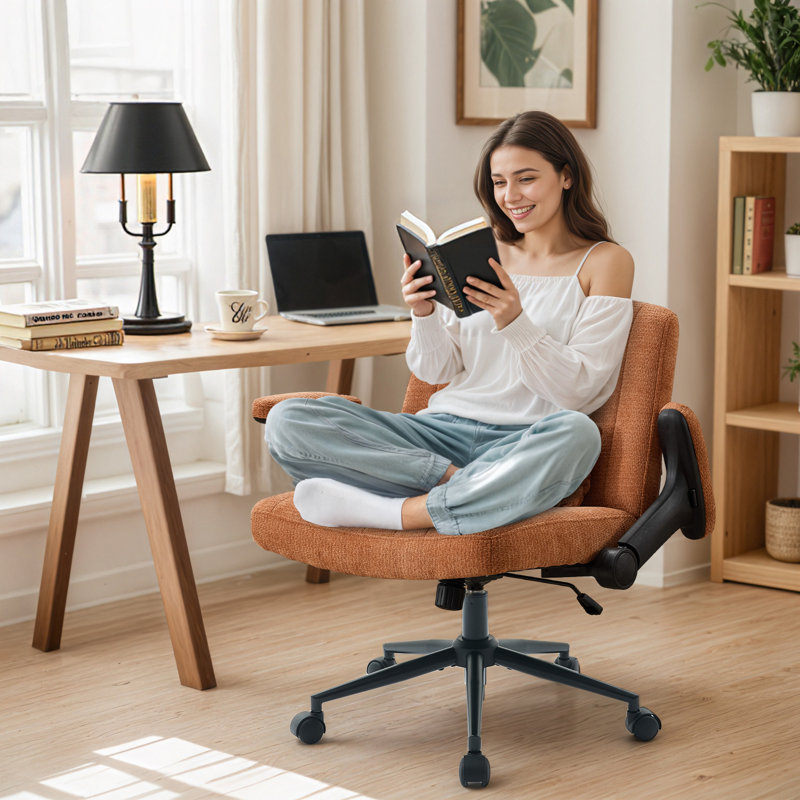 Chaise de bureau Criss Cross, Orange