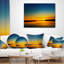 Coussin lombaire de soleil sur le fleuve