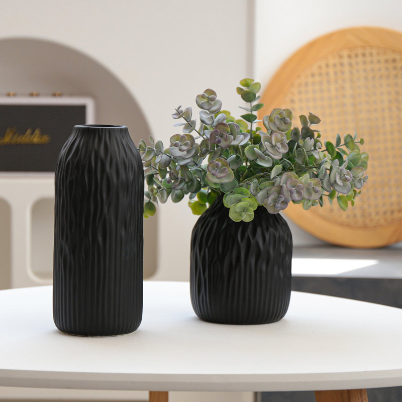 Vase de table Akaisha, Noir