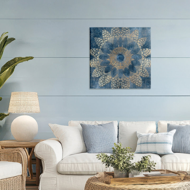 Toile bohémienne Mandala, conception de Jacob Q, H 30 po x l 30 po