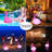 Floating Flamingo LED Pool Lights 2PCS, Waterproof, Glow In The Dark Solar Powered, Inflatable For Pool Spa Patio Wedding Party Christmas Decorations