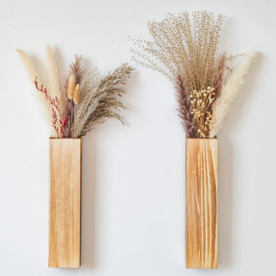 Dubenko Wood Wall Vase