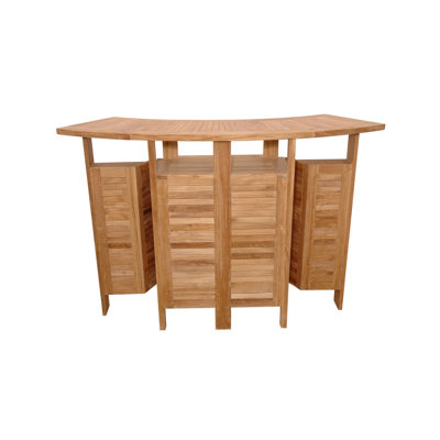 Broseley Teak Home Bar by Arlmont & Co.