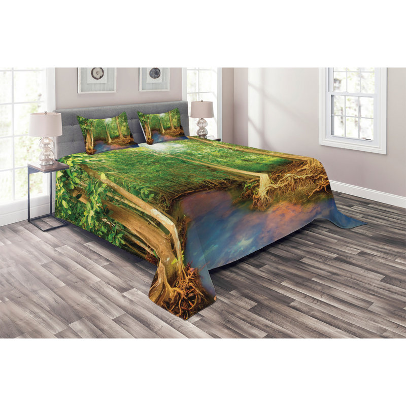Forest Rustic Polyester Coverlet