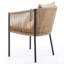 Chaise de salle à manger en métal avec coussins Wilmette (ensemble de 6)-132427080