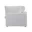 Fauteuil d'angle à housse en lin mélangé-543301429